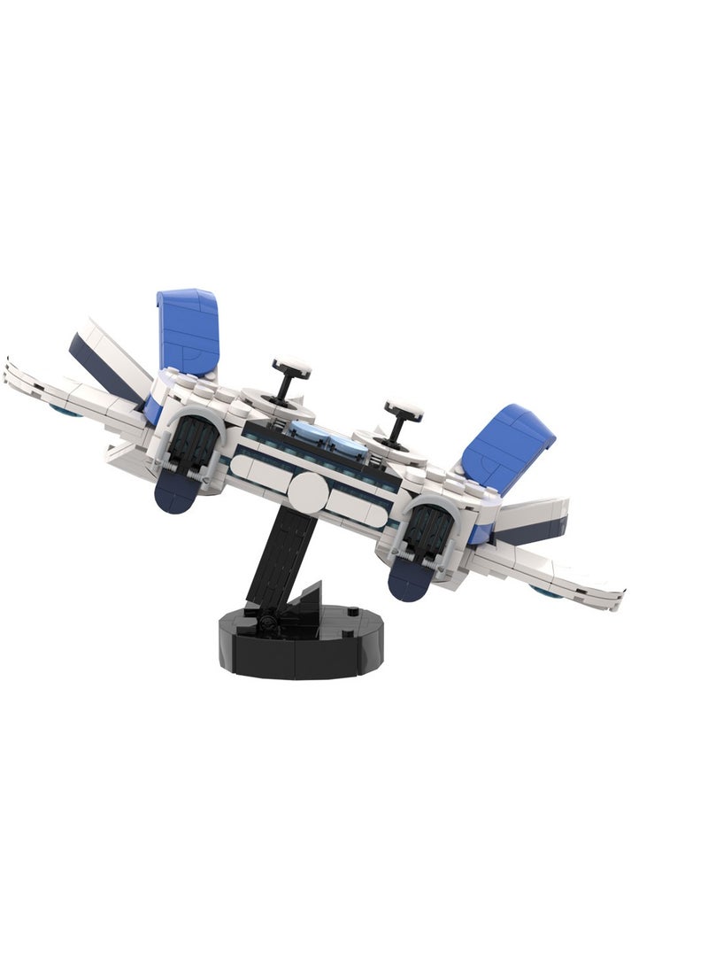 عام استرو روبوت - التعامل مع سفينة الفضاء نموذج كتلة البناء ، الجسيمات الصغيرة الأطفال التجميع التعليمي لعبة كتلة البناء - Image 2