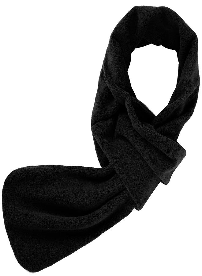 Obacle Scarf for Men Women for Winter Cold Weather Neck Scarf Quick Wear (Black) - Image 1