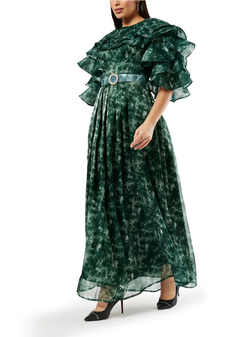 امري Floral Long Dress