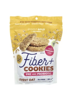 ENZYMEDICA Enzymedica, Fiber + Cookies, Pre and Probiotic, Harvest Oat, 6.21 oz (176 g)  - Image 1