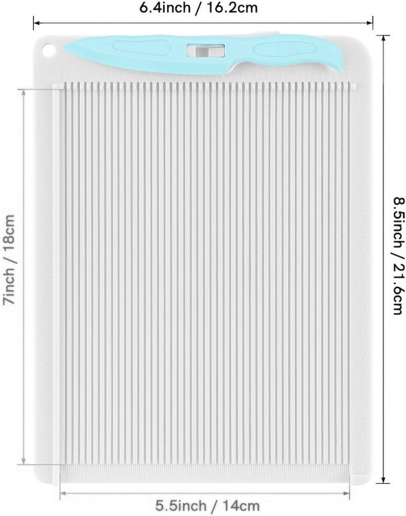 Badafaci Multi Purpose Scoreboard Plastic Construction for Card Making and Paper Crafts User Friendly Design Includes Envelope Making Guide and Bone Folder for Arts Projects - Image 4