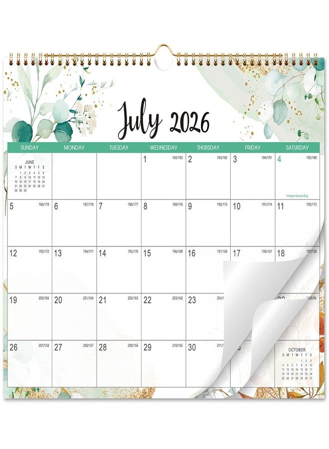 Coboll 2026-2027 Calendar - 2026-2027 Wall Calendar from July 2026 to December 2027, 11.6''x14.8'', Wall Calendar 18 Months with Large Blocks for Writing, Florall Design - Image 1