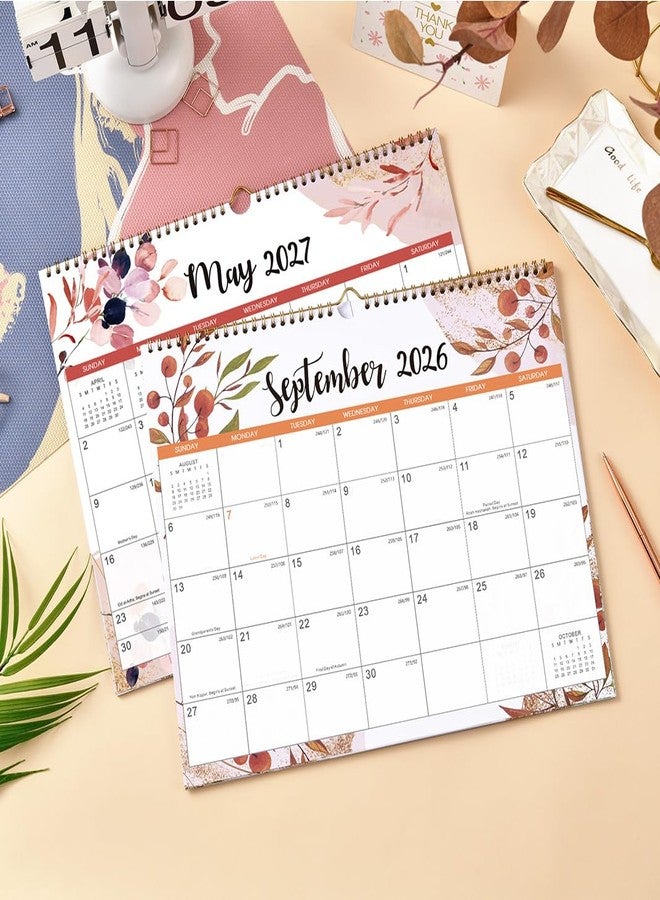 Coboll 2026-2027 Calendar - 2026-2027 Wall Calendar from July 2026 to December 2027, 11.6''x14.8'', Wall Calendar 18 Months with Large Blocks for Writing, Florall Design - Image 2