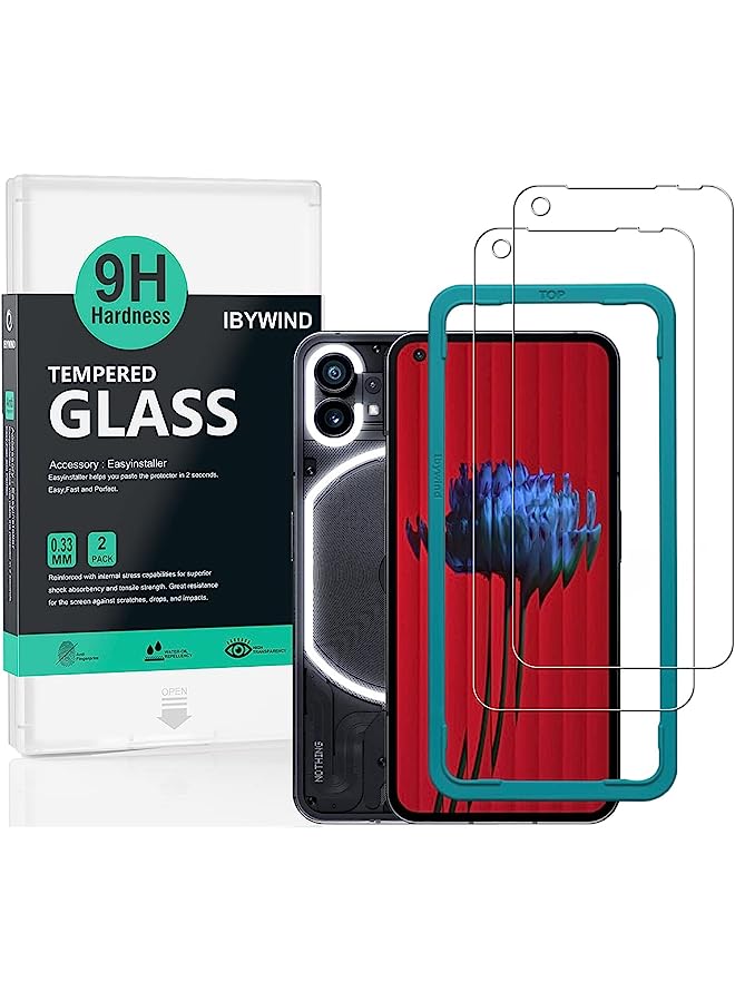 erorex [Pack Of 2] Nothing Phone (1) 5G Screen Protector (6.55 Inch) With Camer Lens Protector And Back Carbon Fiber Film,Bubble-Free,9H Tempered Glass,Scratchproof,Easy To Install - Image 1