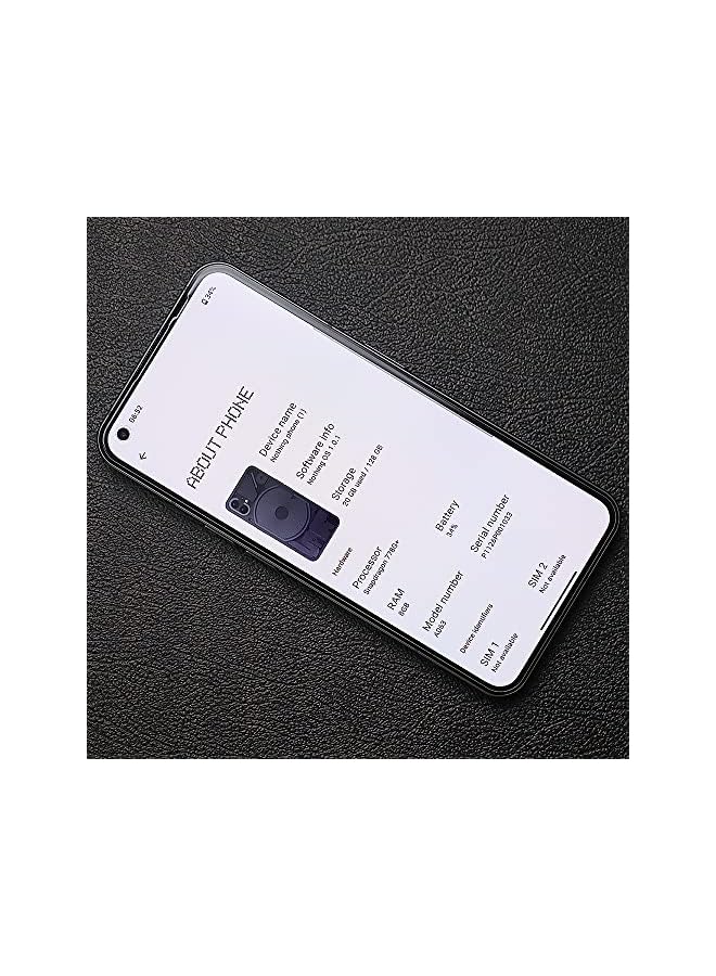 erorex [Pack Of 2] Nothing Phone (1) 5G Screen Protector (6.55 Inch) With Camer Lens Protector And Back Carbon Fiber Film,Bubble-Free,9H Tempered Glass,Scratchproof,Easy To Install - Image 3