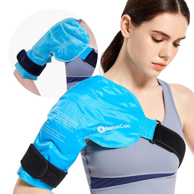 RelaxCoo Shoulder Ice Pack Rotator Cuff Cold Therapy Reusable Gel Ice Wrap for Shoulder Injuries Pain Relief Bursitis Tendonitis Swelling Recovery for Man and Women - Image 5