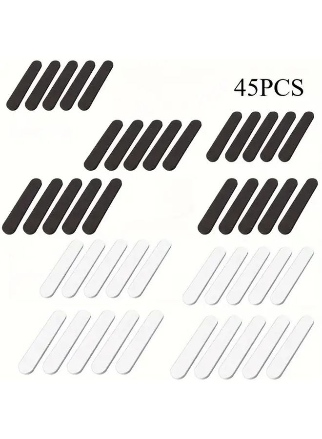 45PCS Hat Size Reducer Stickers Black And White Adjustable Sponge Rubber Material Easy Application No Residue - Image 1