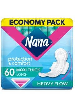 Nana Maxi Thick Heavy Long Sanitary Pads With Wings Day Use 60 Pcs 