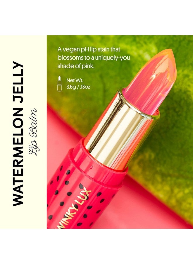 وينكي لوكس مرطب شفاه وينكي لوكس بنكهة البطيخ، مرطب شفاه مرطب، لون وردي طبيعي مع تغيير لون الحموضة، يرطب وينعم الشفاه، نباتي وخالٍ من القسوة - Image 2