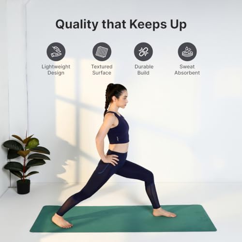 Cult Yoga Mat EVA 5mm with Carry Strap – Non-Slip, Cushioned, Sweat-Resistant, Eco-Friendly Workout Mat for Home Gym & Fitness – Sage Green - Image 4