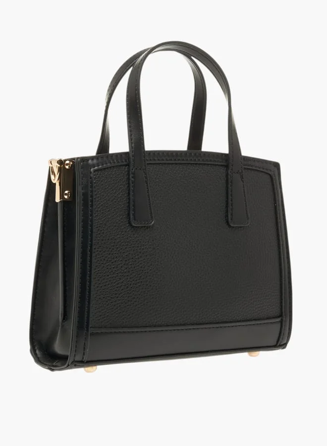 Flora Bella By Shoexpress Women Monogram Tote Bag with Zip Closure