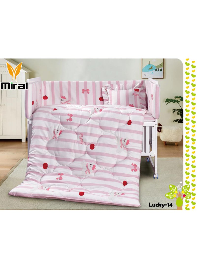 5-Piece Luxury Baby Bedding Set – Soft, Hypoallergenic Microfiber Fabric