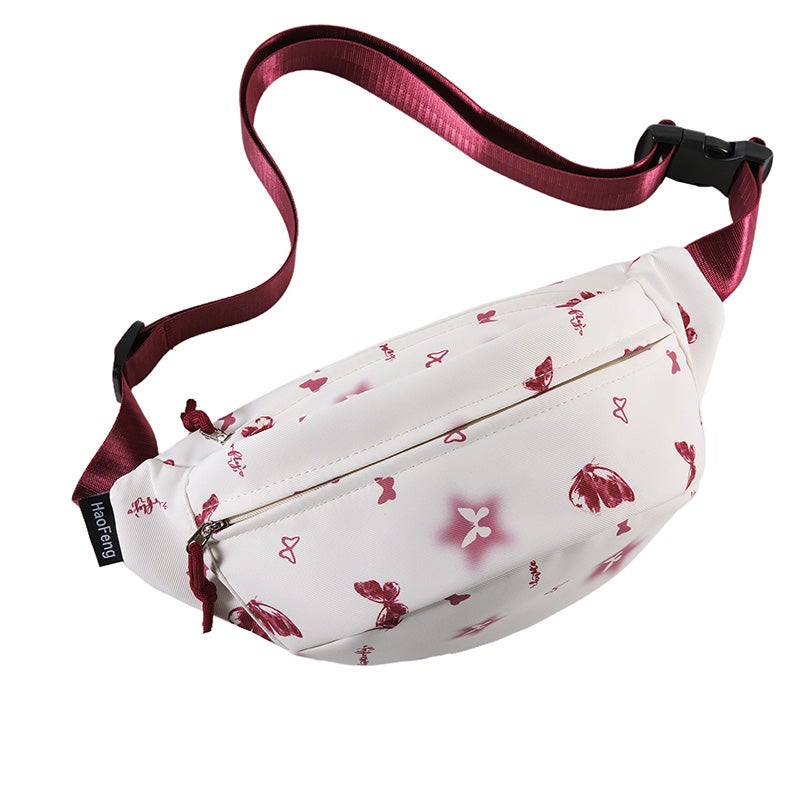 Cartoon Butterfly Print Waistpack Bag for Women, Cute Casual Crossbody Belt Bag - Image 5