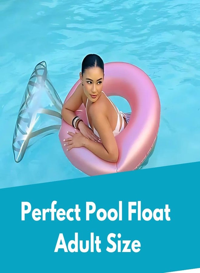GRIP A POOL طوف قابل للنفخ على شكل خاتم ماسي لحفلة العزوبية، إكسسوارات شاطئية لحفلة العزوبية للعرائس، زينة لحفلة الخطوبة، هدايا لحفلة الاستحمام العرائسي - Image 4