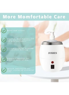 JOSBES Professional Salon & Spa Chairs Accessories, Massage Oil Warmer, Lotion Warmer, One Touch Temperature Control, 15 Minutes Complete Heating, Can Be Used With Salon, Spa(White (Funnel))  - Image 3