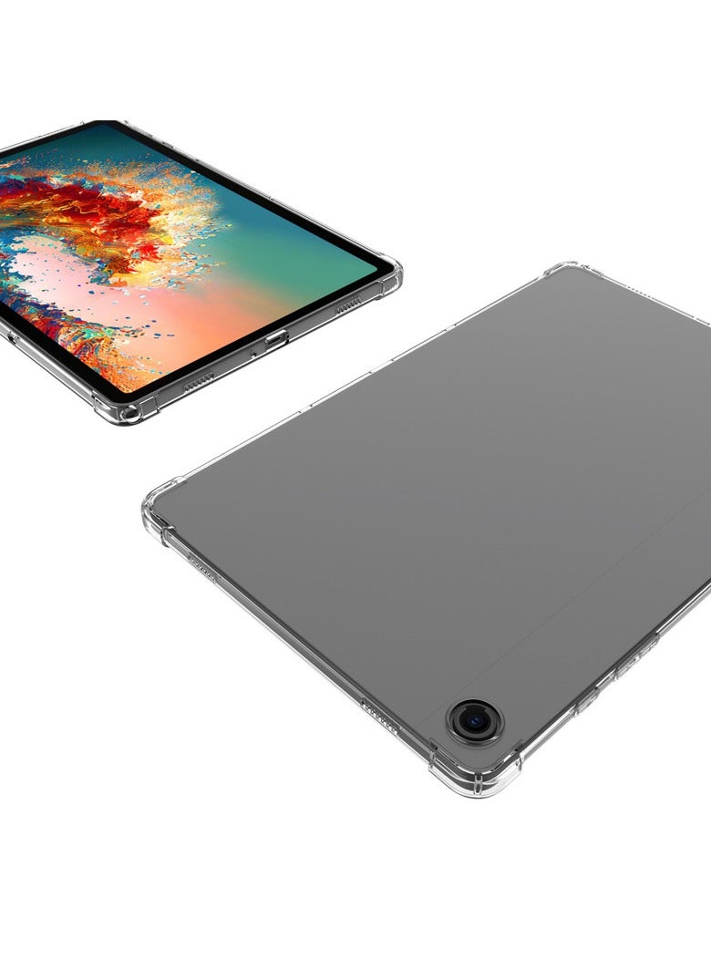 عام غطاء شفاف متوافق مع سامسونج تاب A9 8.7 بوصة (X110/X115) - حماية مضادة للسقوط والصدمات بوسادات هوائية رباعية الزوايا - غطاء واقي مرن من مادة TPU - Image 4