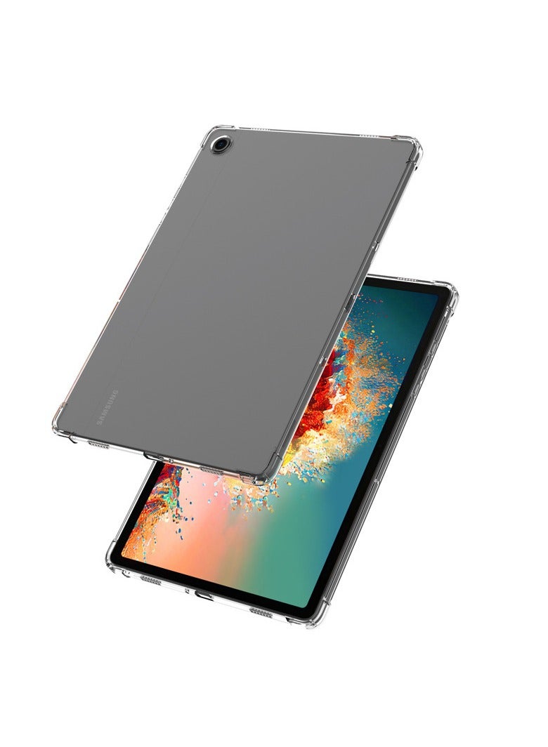 عام غطاء شفاف متوافق مع سامسونج تاب A9 8.7 بوصة (X110/X115) - حماية مضادة للسقوط والصدمات بوسادات هوائية رباعية الزوايا - غطاء واقي مرن من مادة TPU - Image 2