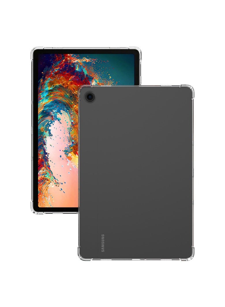 عام غطاء شفاف متوافق مع سامسونج تاب A9 8.7 بوصة (X110/X115) - حماية مضادة للسقوط والصدمات بوسادات هوائية رباعية الزوايا - غطاء واقي مرن من مادة TPU - Image 3