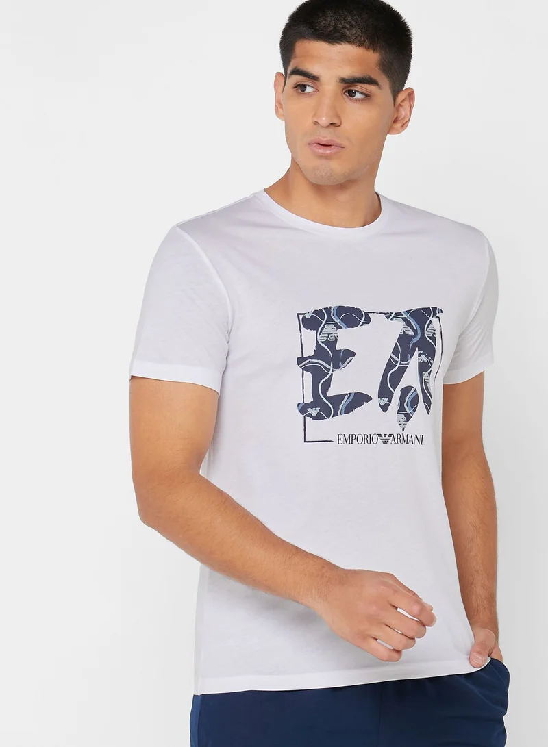 EMPORIO ARMANI Graphic Crew Neck T-Shirt