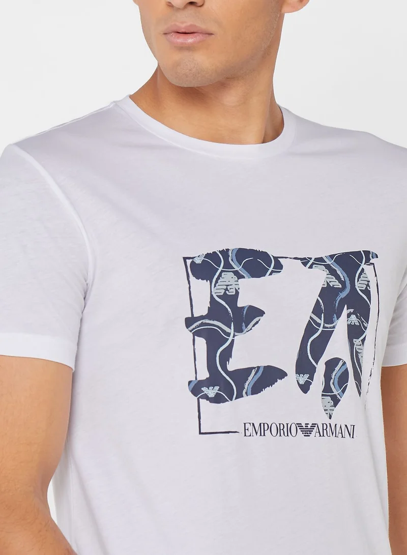 EMPORIO ARMANI Graphic Crew Neck T-Shirt