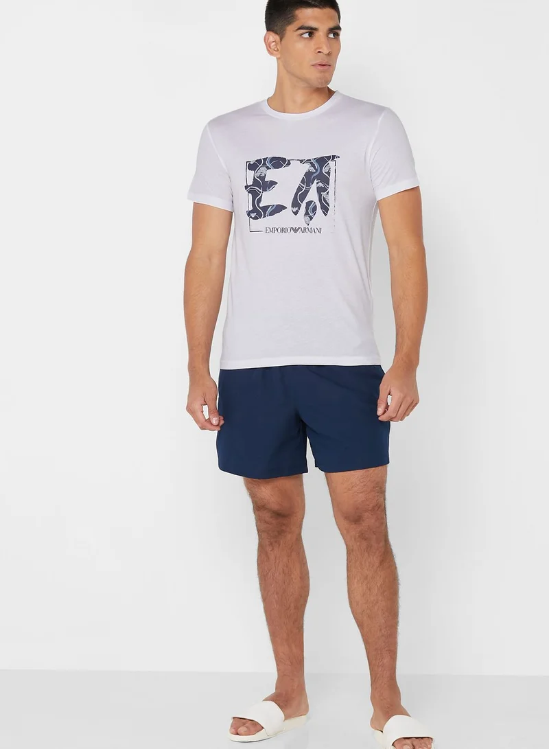 EMPORIO ARMANI Graphic Crew Neck T-Shirt