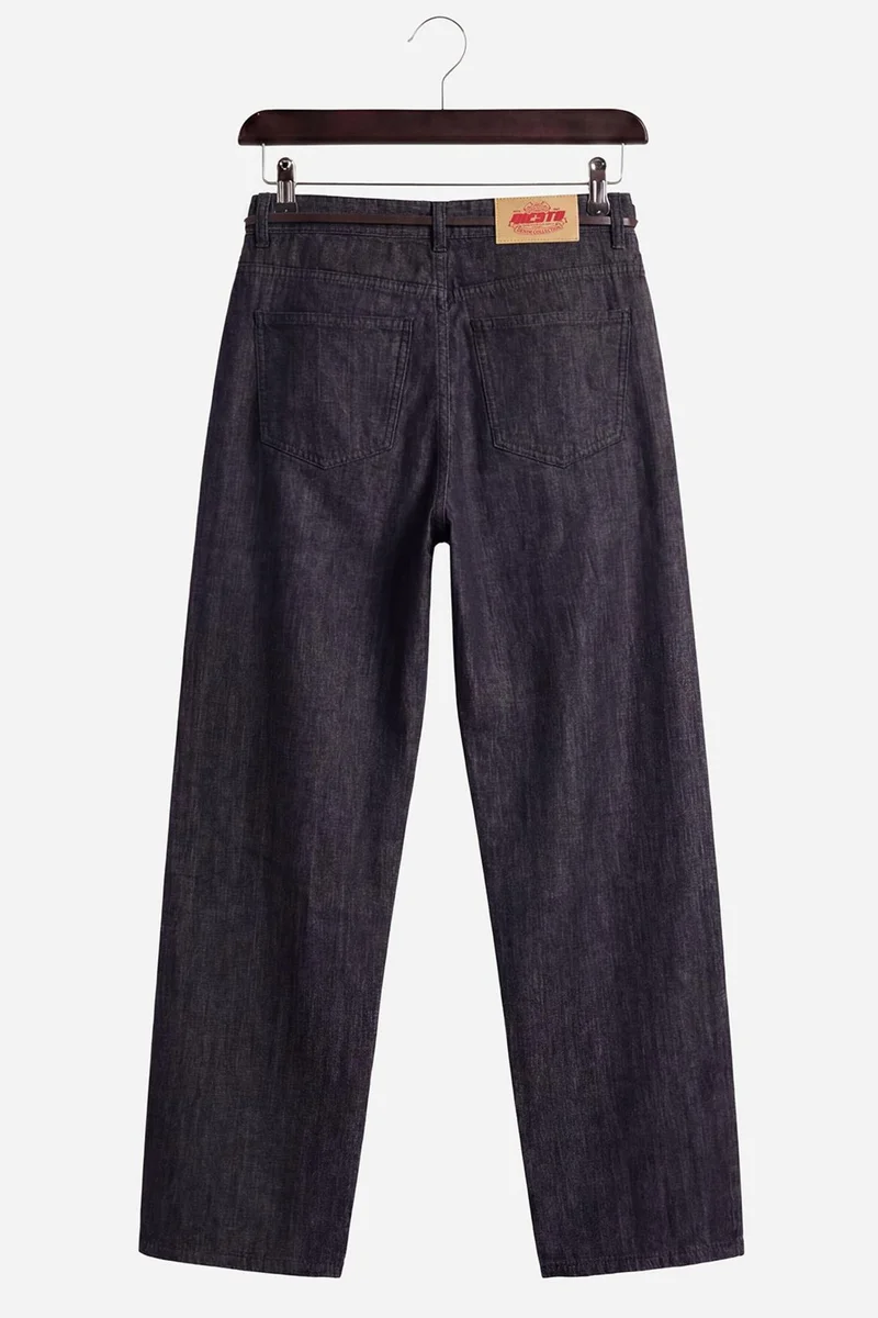 Giesto Dark Blue Denim GIESTO Men's Mid-Waist Straight-Leg Jeans for Men | Best Price UAE