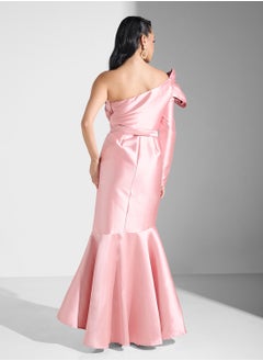 Namshi x One Shoulder Dress With Statement Sleeve  - Image 2