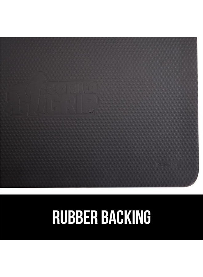 غوريلا جريب سجادات GORILLA GRIP المبطنة المضادة للتعب لأرضية المطبخ، 39 × 20، سجادة مكتب قائمة مريحة، سطح حصوي مقاوم للماء والخدش، سجادات إسفنجية مبطنة داعمة ومريحة، سمك 3/4 بوصة، لون أسود - Image 5