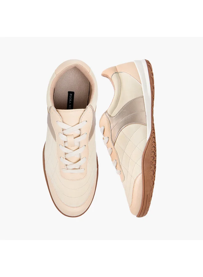 فلورا بيلا من شو إكسبرس Women Panelled Lace-Up Sneakers