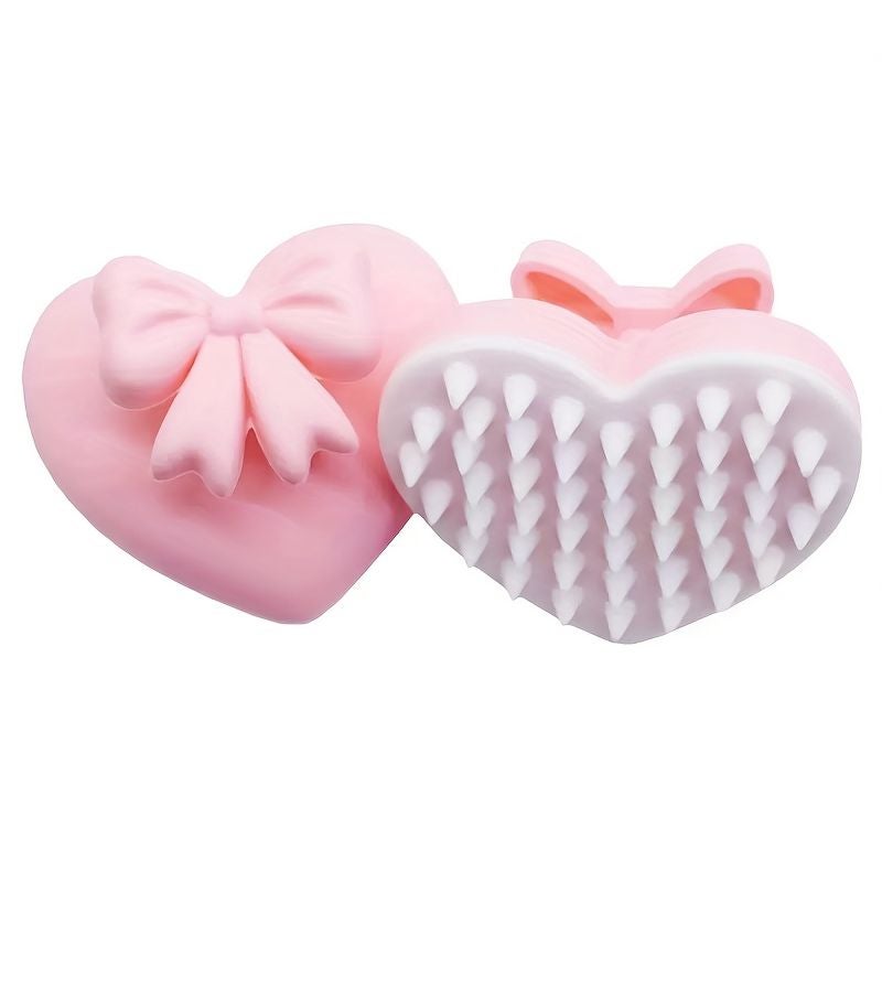 Head Massage Comb 1pc Silicone Shampoo Brush for Scalp Cleansing and Hair Relaxation Shower Bathroom Spa Tool - Image 1