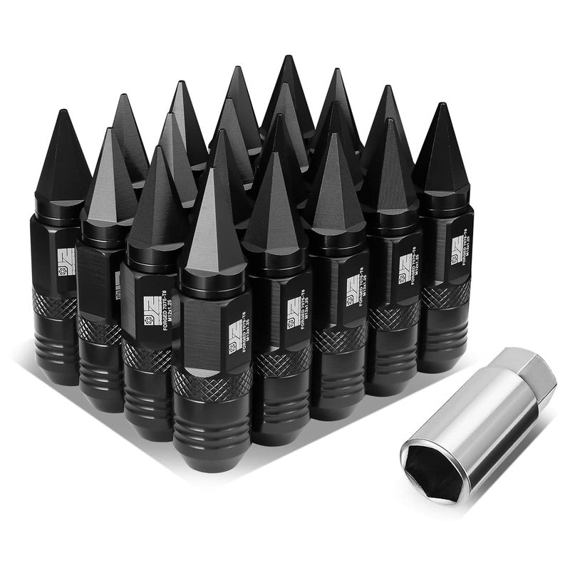 J2 Engineering 20Pcs M12x1.25 Spiky Cap Lug Nuts - Image 1