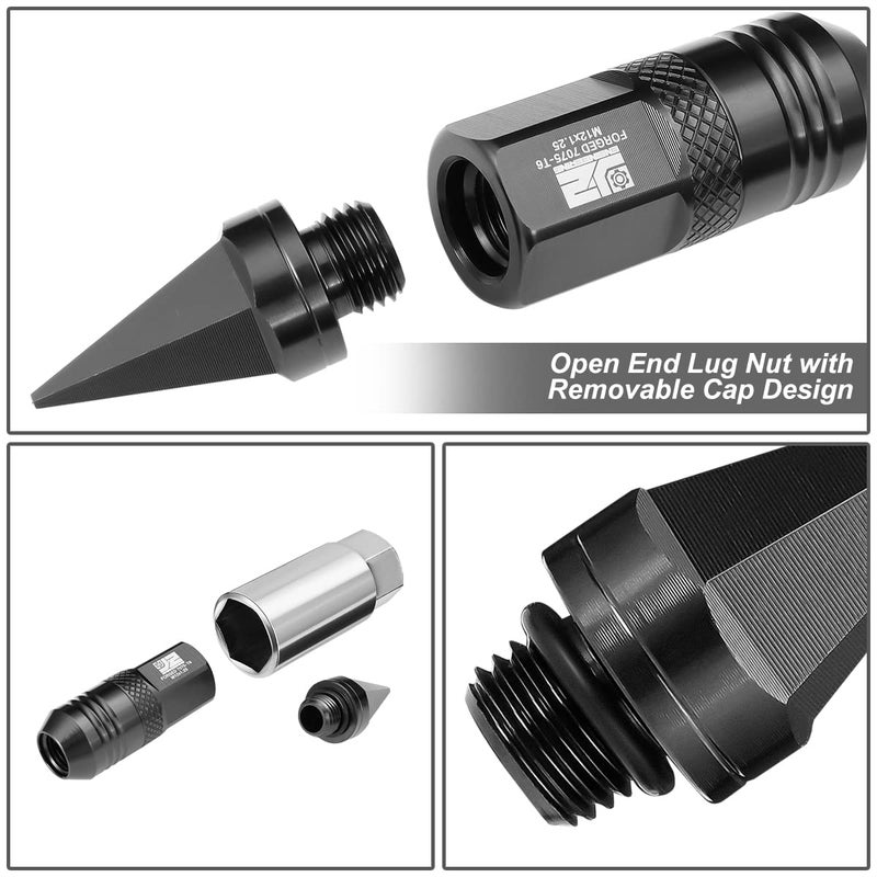 J2 Engineering 20Pcs M12x1.25 Spiky Cap Lug Nuts - Image 5