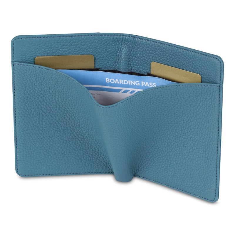 Vaultskin Leather Passport Holder, Slim RFID Blocking Travel Wallet for Men and Women, Fits Passport, Credit Cards, ID, Cash, Passport Cover Ideal Travel Accessories with Gift Box (Kensington) - Image 3