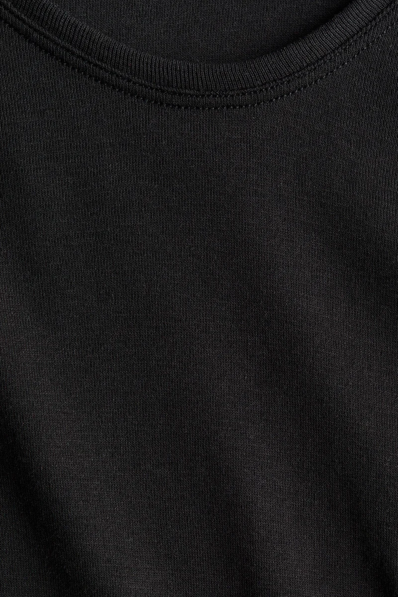 H&M Scoop-neck pima cotton top