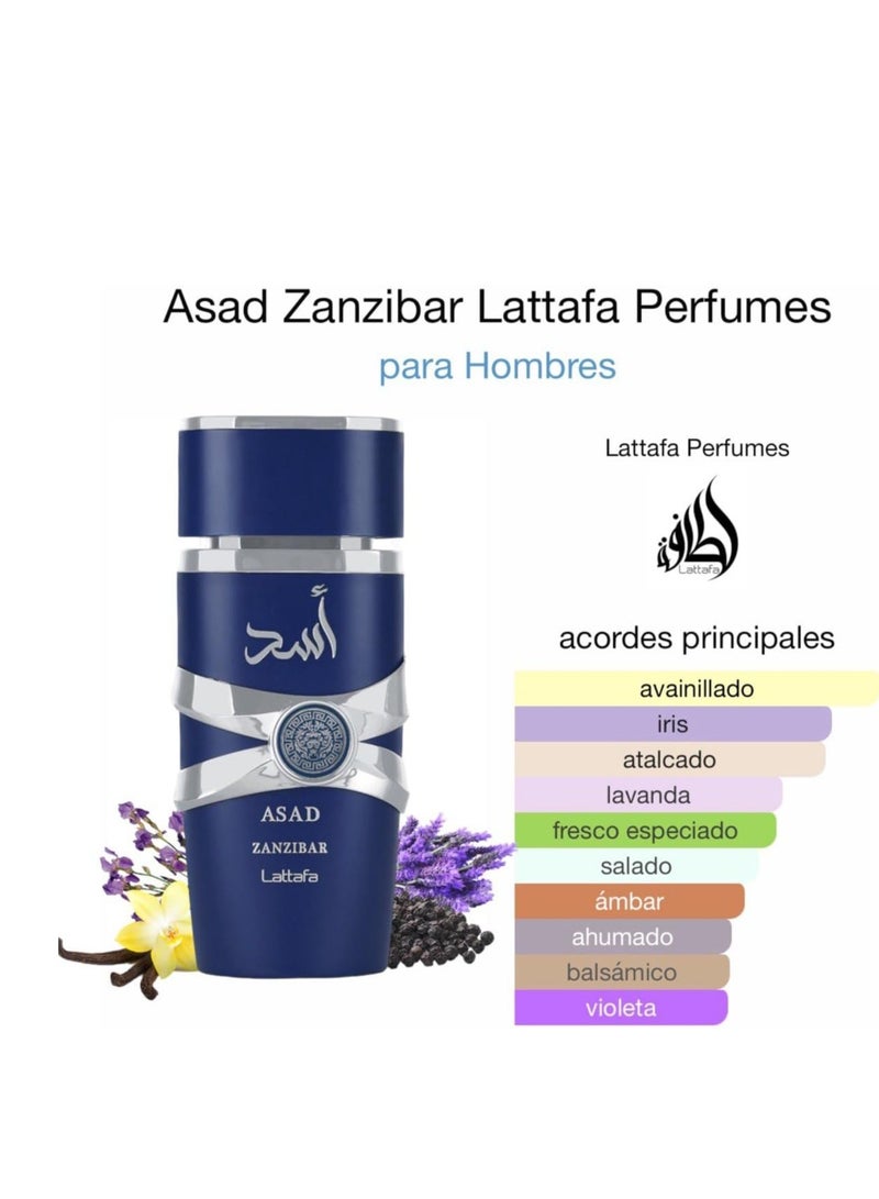 Lattafa Asad Zanzibar  EDP  For Men 100Ml - Image 4