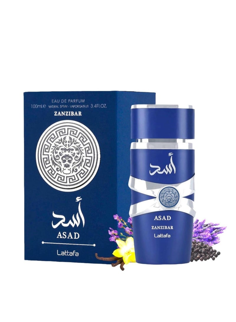 Lattafa Asad Zanzibar  EDP  For Men 100Ml - Image 5