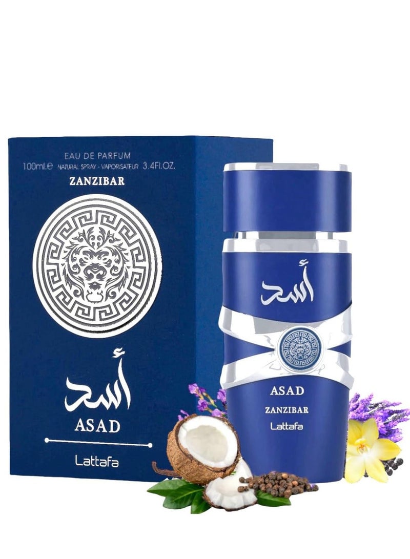Lattafa Asad Zanzibar  EDP  For Men 100Ml - Image 1
