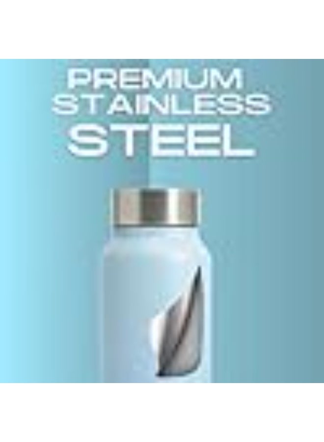 Speedex Stainless Steel Water Bottle 1 Ltr, Leak Proof Screw Cap, BIS Approved 1000 ml Metal Bottle For Daily, Office, School, Gym, Travel Use for Men, Women, Kids, Adults, Dual Blue, Set of 4 - Image 3
