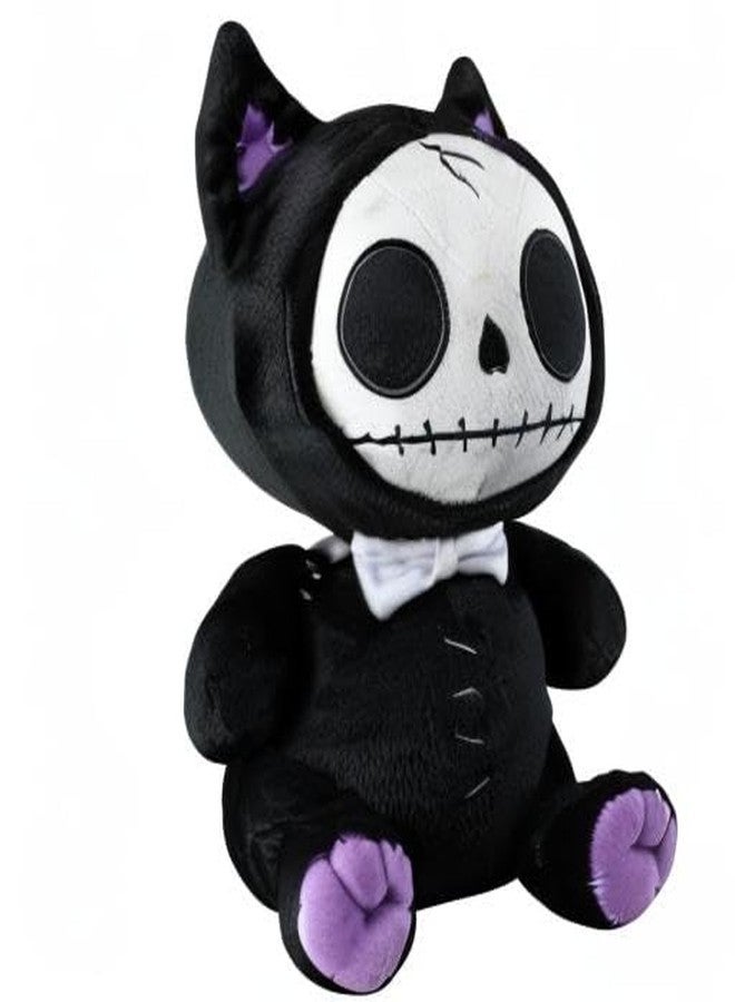 SUMMIT COLLECTION Furrybones Black Cat Mao Mao Wearing White Bow Tie Plush Doll - Image 4