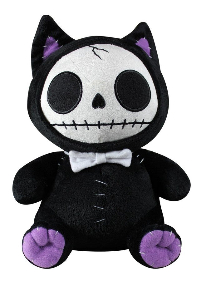 SUMMIT COLLECTION Furrybones Black Cat Mao Mao Wearing White Bow Tie Plush Doll - Image 2