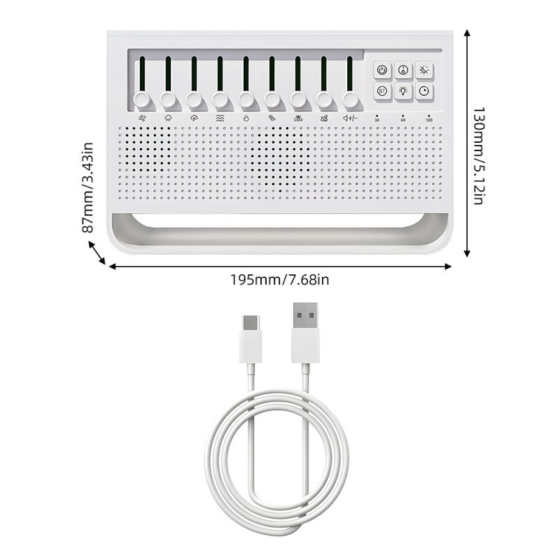Essential Oil Diffuser: 200ml White Ultrasonic Device - Multi-Functional With White Noise, BT Speaker, Flame Effect Aromatherapy Diffuser for Home, Office, Travel & Meditation - Image 2