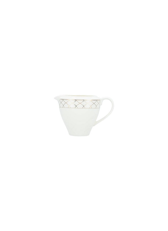 La Mesa La Mesa metalic beige bone porcelain dinner set 85 pcs  - Image 3