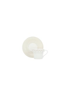 La Mesa La Mesa metalic beige bone porcelain dinner set 85 pcs  - Image 4
