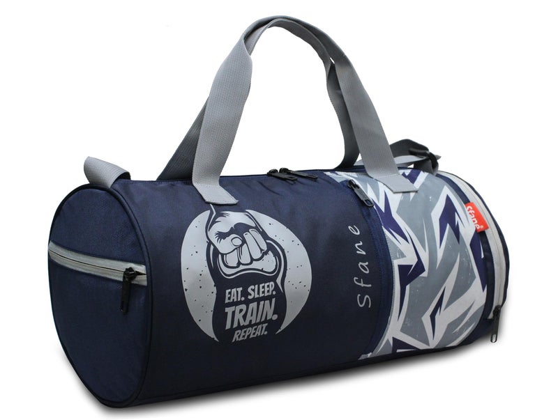 Sfane Gym Bags for Men with Separate Shoe Compartment Sports Gym Bags for Women Unisex Duffle Bags for Gym for Carry & Travel Adjustable Duffel Bags Sports Bag - Blue - Image 2