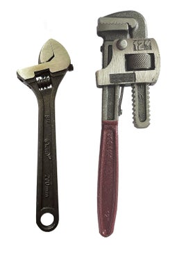 Inditrust Inditrust Combo of Pipe Wrench 12 Inch Adjustable Wrench 8 Inch  - Image 1