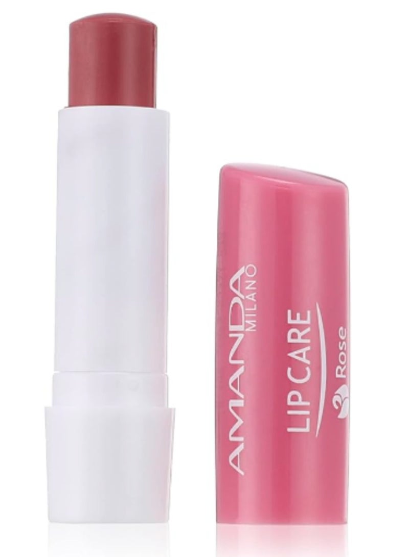 Amanda Milano Lip Balm with Shea Butter and Vitamin E - 05 Rose, 4.8 gm