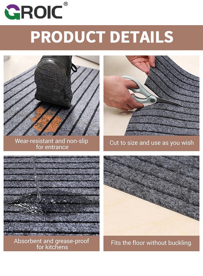 GROIC 12pcs Self-Adhesive Carpet, 30×30CM, Tiles Anti-Slip Reusable Carpet, Durable Polyester Squares Peel and Stick Carpet Floor Tile, Easy Install DIY for Bedroom Living Room Kitchen Indoor Outdoor - Image 4