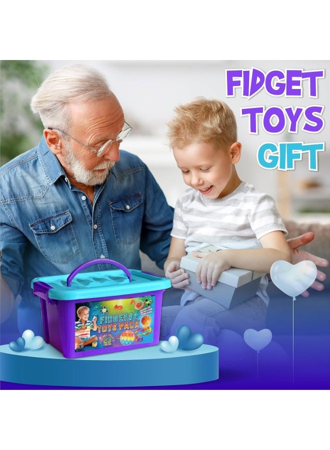 FLYHSO Fidget Pack Box for Boys and Girls Ages 4-12 Fidget Toys for Kids Ages 5-7 Autism Sensory Mystery Birthday Gifts in Reusable Portable Treasure Box Nice Party Favors - Image 5