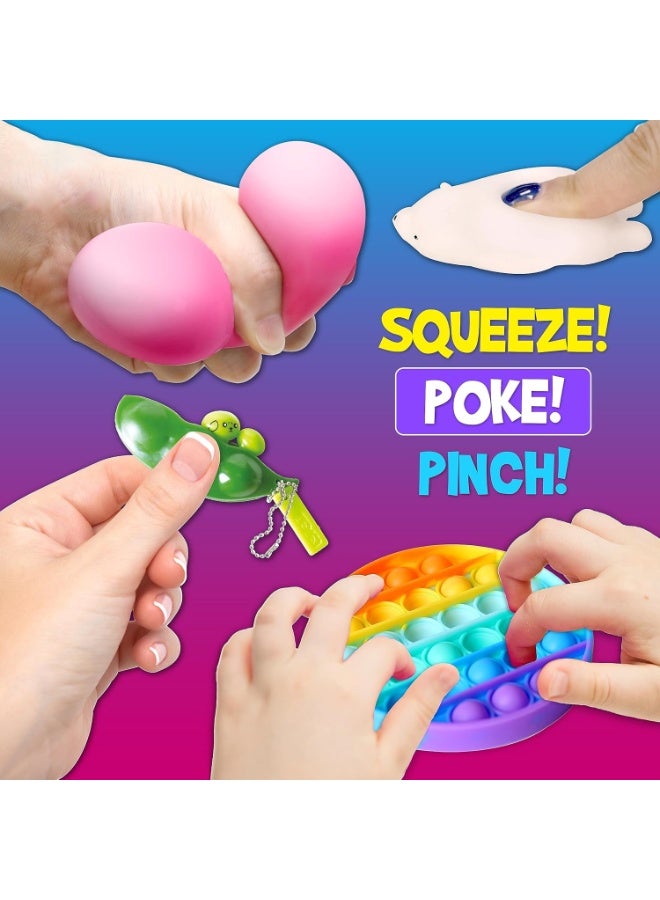 FLYHSO Fidget Pack Box for Boys and Girls Ages 4-12 Fidget Toys for Kids Ages 5-7 Autism Sensory Mystery Birthday Gifts in Reusable Portable Treasure Box Nice Party Favors - Image 2