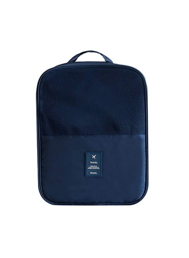 Styleys Waterproof Shoe Bag/Shoe Pouch For Travelling/Storage (Navy Blue) - S1095 - Image 1